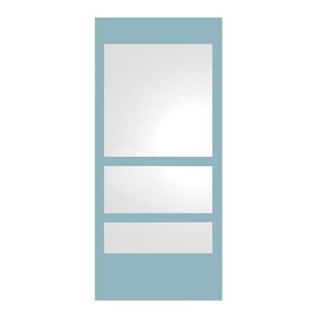 Whitehaus New Generation RctnglrEcoloom Mirror W/ Laminated Colored Glass Border WHE11-MATTE